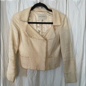 Banana Republic Women’s Cream‎ Color Fitted Blazer Size 00P
